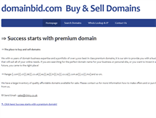 Tablet Screenshot of domainbid.com